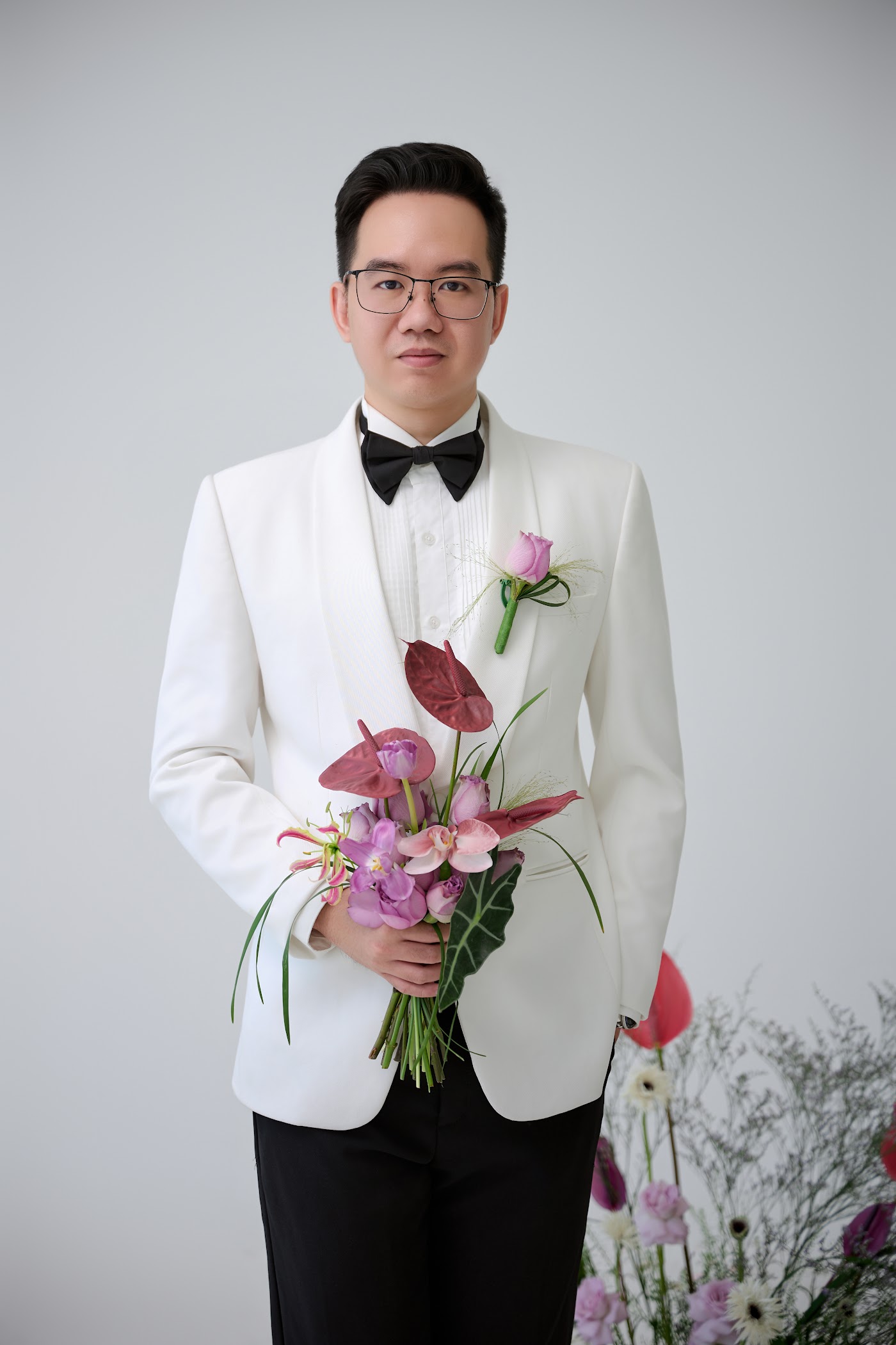 Ảnh studio: chân dung chú rể